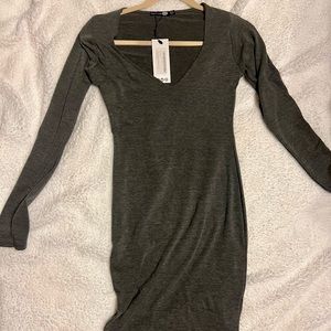 Long sleeve Bodycon dress midi